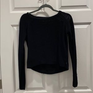 Ralph Lauren Black long sleeve crop top